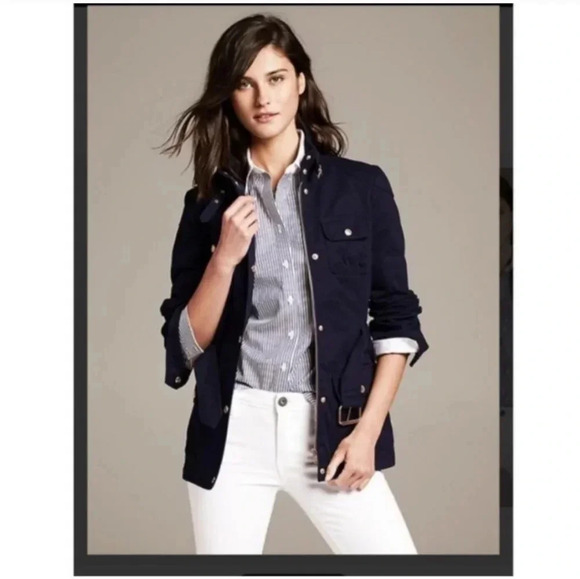 Banana Republic Utility Jacket Summer Field Size S. NWOT - Picture 5 of 6